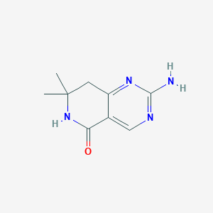 molecular formula C9H12N4O B2677609 2-Amino-7,7-Dimethyl-7,8-Dihydropyrido[4,3-D]Pyrimidin-5(6H)-One CAS No. 2177266-59-8