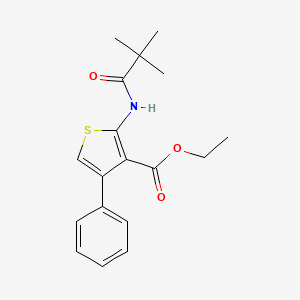Ethyl 2-(2,2-dimethylpropanamido)-4-phenylthiophene-3-carboxylate