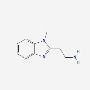 molecular formula C10H13N3 B2677628 2-(1-Methyl-1H-benzoimidazol-2-yl)-ethylamine CAS No. 1185294-55-6; 184959-13-5