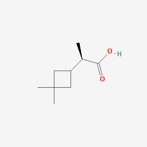 molecular formula C9H16O2 B2677633 (2R)-2-(3,3-Dimethylcyclobutyl)propanoic acid CAS No. 2248187-10-0