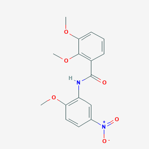 molecular formula C16H16N2O6 B2677637 2,3-dimethoxy-N-(2-methoxy-5-nitrophenyl)benzamide CAS No. 941958-58-3