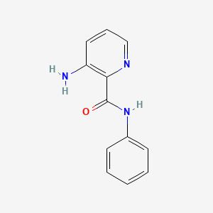 molecular formula C12H11N3O B2677644 3-amino-N-phenylpyridine-2-carboxamide CAS No. 1154418-81-1
