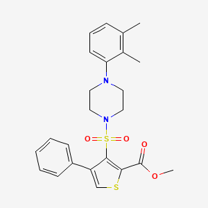 Methyl 3-{[4-(2,3-dimethylphenyl)piperazin-1-yl]sulfonyl}-4-phenylthiophene-2-carboxylate