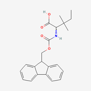 molecular formula C22H25NO4 B2677654 Fmoc-L-b-methylisoleucine 