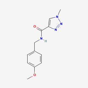 molecular formula C12H14N4O2 B2677666 N-(4-methoxybenzyl)-1-methyl-1H-1,2,3-triazole-4-carboxamide CAS No. 1234879-45-8