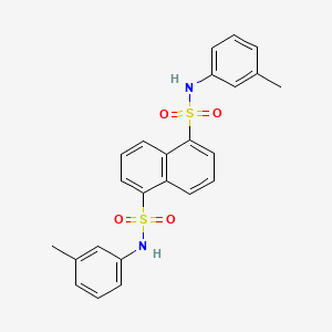 molecular formula C24H22N2O4S2 B2677667 N,N'-bis(3-methylphenyl)naphthalene-1,5-disulfonamide CAS No. 300860-88-2
