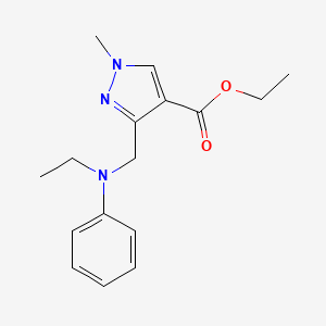 Ethyl 3-[(N-ethylanilino)methyl]-1-methylpyrazole-4-carboxylate