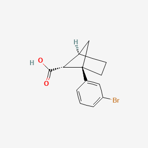 molecular formula C13H13BrO2 B2677673 (1R,4R,5R)-1-(3-Bromophenyl)bicyclo[2.1.1]hexane-5-carboxylic acid CAS No. 2230807-20-0