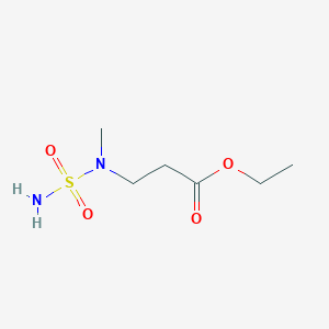 molecular formula C6H14N2O4S B2677679 Ethyl 3-[methyl(sulfamoyl)amino]propanoate CAS No. 1250201-76-3