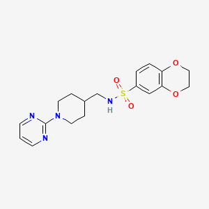 N-((1-(pyrimidin-2-yl)piperidin-4-yl)methyl)-2,3-dihydrobenzo[b][1,4]dioxine-6-sulfonamide