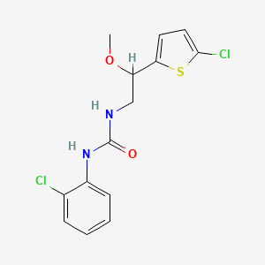 1-(2-Chlorophenyl)-3-(2-(5-chlorothiophen-2-yl)-2-methoxyethyl)urea