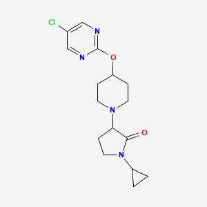 3-[4-(5-Chloropyrimidin-2-yl)oxypiperidin-1-yl]-1-cyclopropylpyrrolidin-2-one