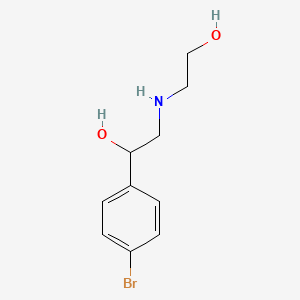 1-(4-Bromophenyl)-2-[(2-hydroxyethyl)amino]ethan-1-ol