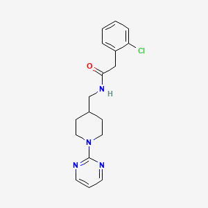 2-(2-chlorophenyl)-N-((1-(pyrimidin-2-yl)piperidin-4-yl)methyl)acetamide