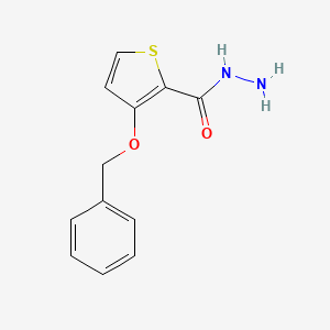 molecular formula C12H12N2O2S B2677769 3-(Benzyloxy)thiophene-2-carbohydrazide CAS No. 343375-80-4