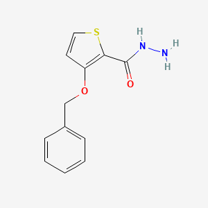 molecular formula C12H12N2O2S B2677769 3-(苄氧基)-2-硫代吡啶甲酰肼 CAS No. 343375-80-4
