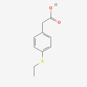 molecular formula C10H12O2S B2677781 (4-Ethylsulfanyl-phenyl)-acetic acid CAS No. 3583-58-2