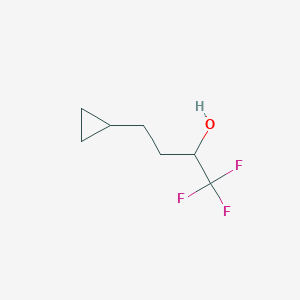 molecular formula C7H11F3O B2677816 4-Cyclopropyl-1,1,1-trifluorobutan-2-ol CAS No. 1488107-15-8