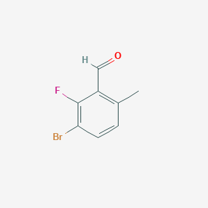 molecular formula C8H6BrFO B2677848 3-Bromo-2-fluoro-6-methylbenzaldehyde CAS No. 1518000-45-7
