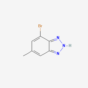 molecular formula C7H6BrN3 B2677932 7-bromo-5-methyl-1H-1,2,3-benzotriazole CAS No. 1352530-58-5