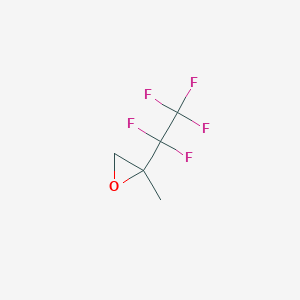molecular formula C5H5F5O B2678018 2-Methyl-2-(pentafluoroethyl)oxirane CAS No. 2126177-05-5