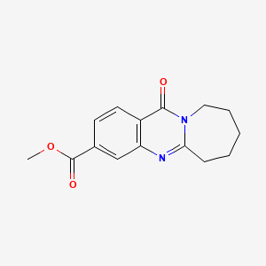 B2678025 methyl 12-oxo-7,8,9,10-tetrahydro-6H-azepino[2,1-b]quinazoline-3-carboxylate CAS No. 885458-92-4