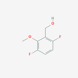 molecular formula C8H8F2O2 B2678043 (3,6-Difluoro-2-methoxyphenyl)methanol CAS No. 1261746-67-1