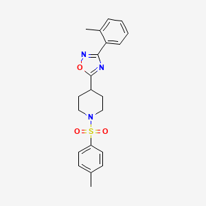 3-(o-Tolyl)-5-(1-tosylpiperidin-4-yl)-1,2,4-oxadiazole