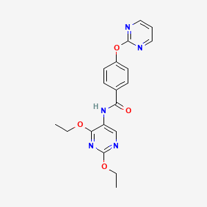 N-(2,4-diethoxypyrimidin-5-yl)-4-(pyrimidin-2-yloxy)benzamide