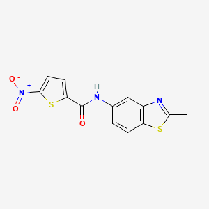 N-(2-methyl-1,3-benzothiazol-5-yl)-5-nitrothiophene-2-carboxamide