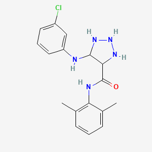 5-(3-chloroanilino)-N-(2,6-dimethylphenyl)triazolidine-4-carboxamide
