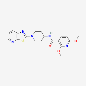 2,6-dimethoxy-N-(1-(thiazolo[5,4-b]pyridin-2-yl)piperidin-4-yl)nicotinamide