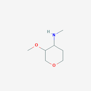 molecular formula C7H15NO2 B2678157 3-methoxy-N-methyloxan-4-amine CAS No. 1248398-20-0
