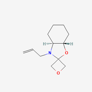 B2678189 (3aS,7aS)-3-allylhexahydro-3H-spiro[benzo[d]oxazole-2,3'-oxetane] CAS No. 1556097-44-9