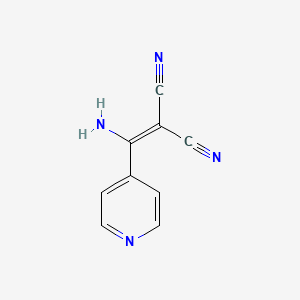 molecular formula C9H6N4 B2678250 2-[Amino(4-pyridinyl)methylene]malononitrile CAS No. 338750-87-1