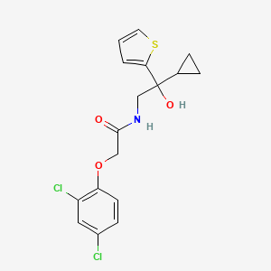 molecular formula C17H17Cl2NO3S B2678316 N-(2-cyclopropyl-2-hydroxy-2-(thiophen-2-yl)ethyl)-2-(2,4-dichlorophenoxy)acetamide CAS No. 1396795-00-8