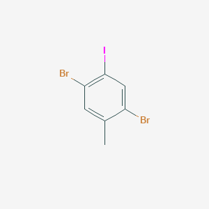 molecular formula C7H5Br2I B2678384 1,4-Dibromo-2-iodo-5-methylbenzene CAS No. 123568-21-8