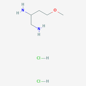 molecular formula C5H16Cl2N2O B2678393 4-Methoxybutane-1,2-diamine dihydrochloride CAS No. 2171887-43-5