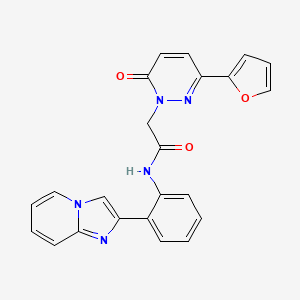 B2678428 2-(3-(furan-2-yl)-6-oxopyridazin-1(6H)-yl)-N-(2-(imidazo[1,2-a]pyridin-2-yl)phenyl)acetamide CAS No. 1797367-11-3