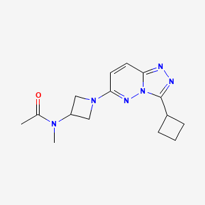 molecular formula C15H20N6O B2678466 N-(1-{3-cyclobutyl-[1,2,4]triazolo[4,3-b]pyridazin-6-yl}azetidin-3-yl)-N-methylacetamide CAS No. 2309708-32-3