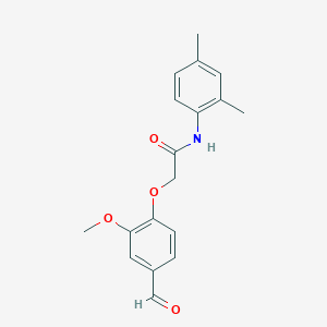 molecular formula C18H19NO4 B2678479 N-(2,4-dimethylphenyl)-2-(4-formyl-2-methoxyphenoxy)acetamide CAS No. 247592-85-4