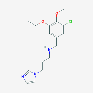 molecular formula C16H22ClN3O2 B267849 N-(3-chloro-5-ethoxy-4-methoxybenzyl)-N-[3-(1H-imidazol-1-yl)propyl]amine 