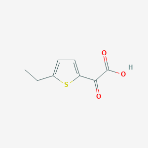 molecular formula C8H8O3S B2678519 2-(5-Ethylthiophen-2-yl)-2-oxoacetic acid CAS No. 62323-41-5