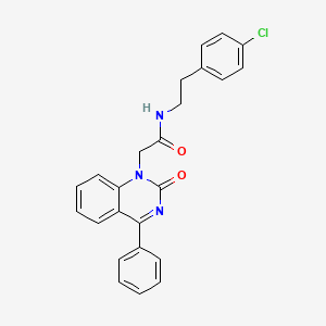 molecular formula C24H20ClN3O2 B2678520 N-[2-(4-chlorophenyl)ethyl]-2-(2-oxo-4-phenyl-1,2-dihydroquinazolin-1-yl)acetamide CAS No. 932457-46-0