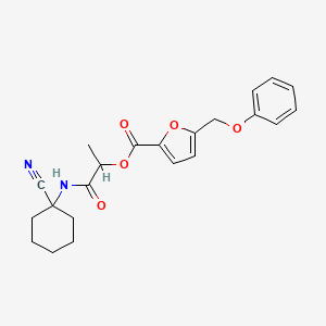 [1-[(1-Cyanocyclohexyl)amino]-1-oxopropan-2-yl] 5-(phenoxymethyl)furan-2-carboxylate