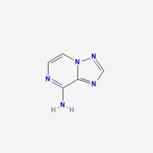 molecular formula C5H5N5 B2678596 [1,2,4]Triazolo[1,5-a]pyrazin-8-amine CAS No. 55366-18-2