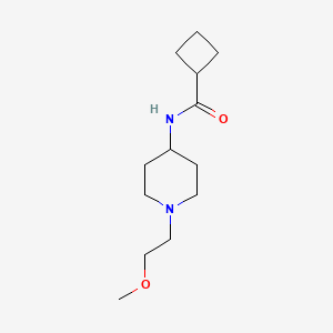 molecular formula C13H24N2O2 B2678599 N-[1-(2-Methoxyethyl)piperidin-4-YL]cyclobutanecarboxamide CAS No. 1421490-52-9