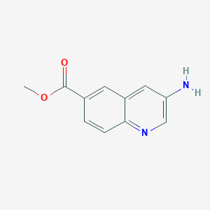 molecular formula C11H10N2O2 B2678649 Methyl 3-aminoquinoline-6-carboxylate CAS No. 1780509-06-9