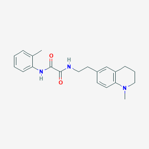 molecular formula C21H25N3O2 B2678702 N-[2-(1-methyl-1,2,3,4-tetrahydroquinolin-6-yl)ethyl]-N'-(2-methylphenyl)ethanediamide CAS No. 946312-36-3