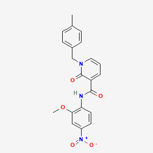 molecular formula C21H19N3O5 B2678756 N-(2-methoxy-4-nitrophenyl)-1-(4-methylbenzyl)-2-oxo-1,2-dihydropyridine-3-carboxamide CAS No. 899948-11-9